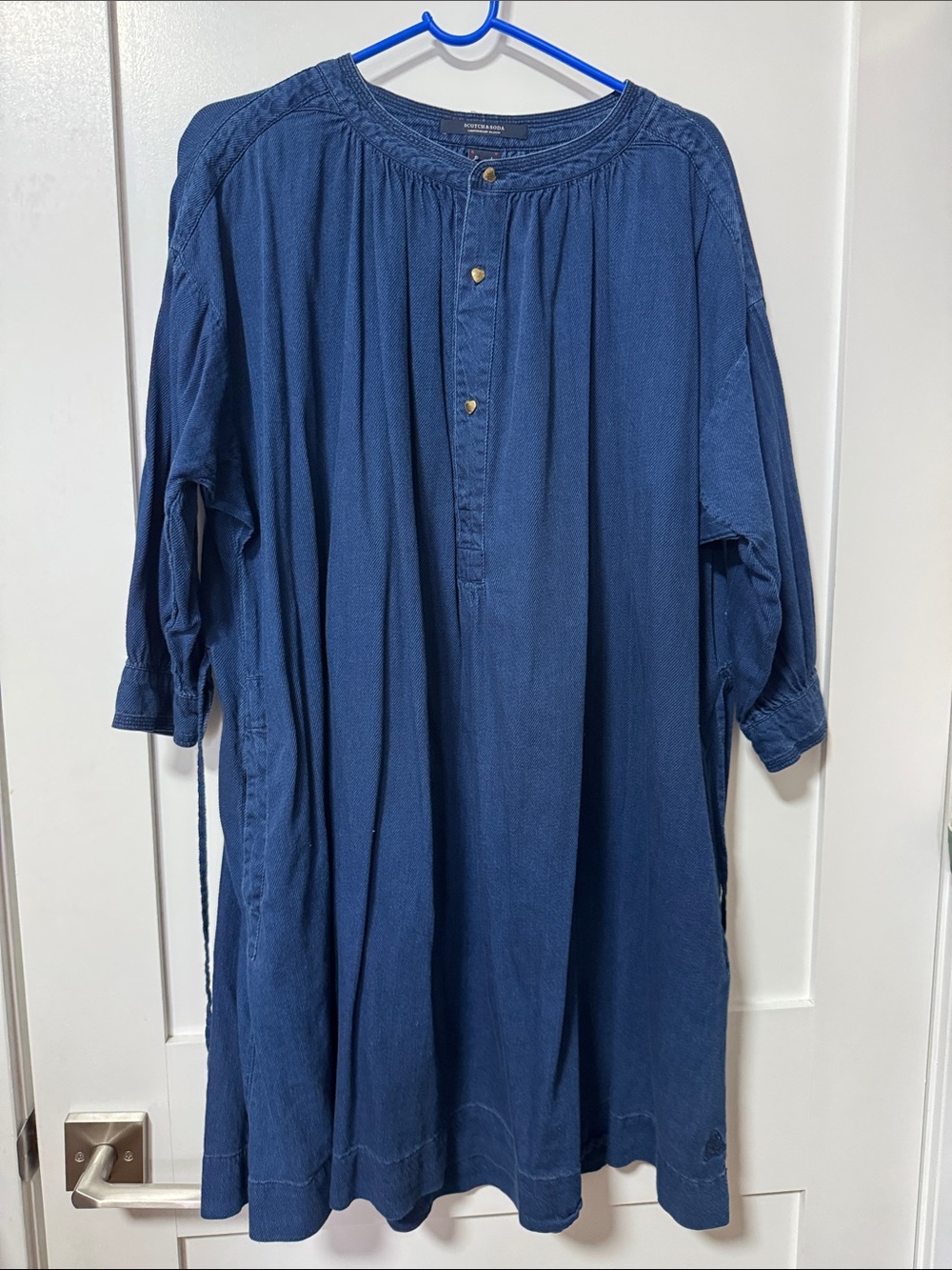 Scotch & Soda Indigo Blue Oversized Tunic Top